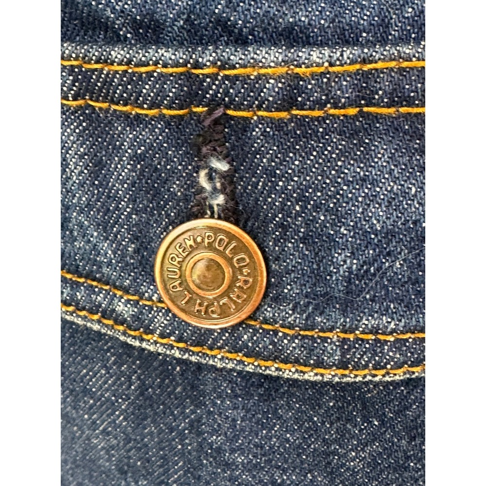 Vintage Ralph Lauren Denim Chore Jacket Corduroy Collar Mens‎ Size M Western - Picture 13 of 13